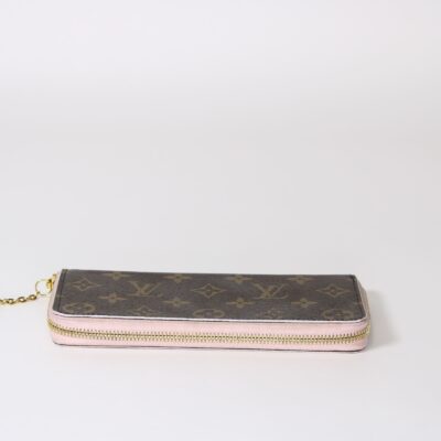 LV Monogram Blooming Flowers Clemence Wallet Rose Ballerine