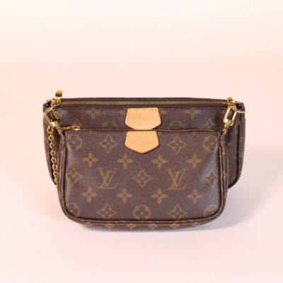 LV Brown Monogram Canvas Multi Pochette Bag