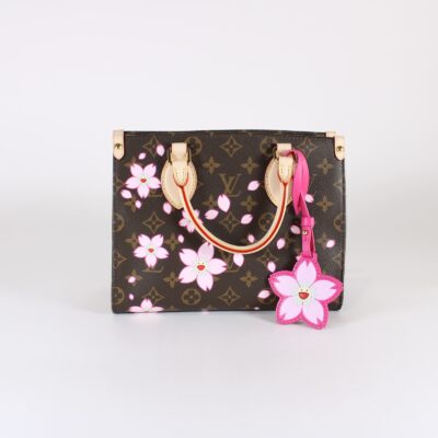 LV OnTheGo PM Murakami - Cherry Blossom Japan